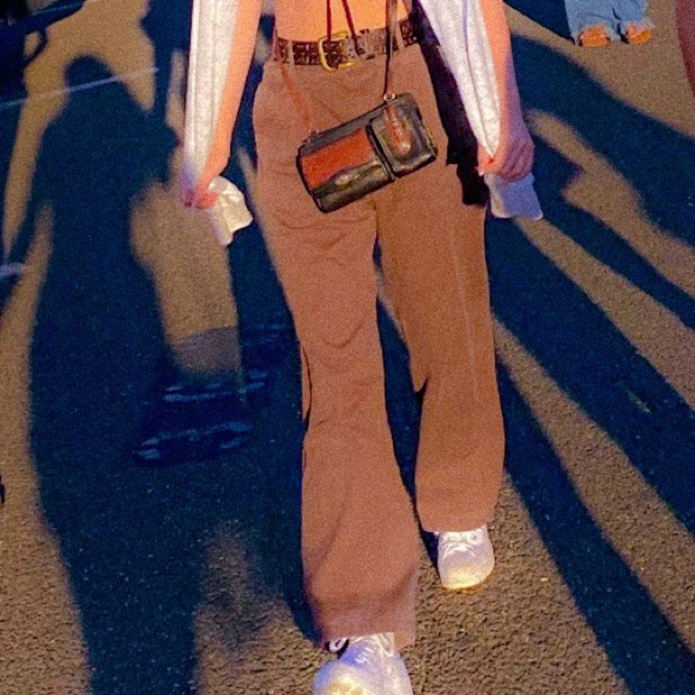Brown corduroy skater jeans
